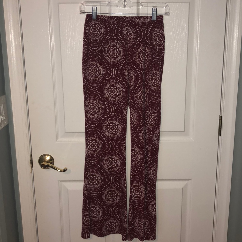 Red and white hippie pants